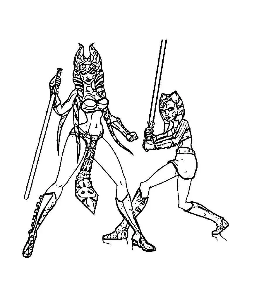 Ahsoka Coloring Pages 13