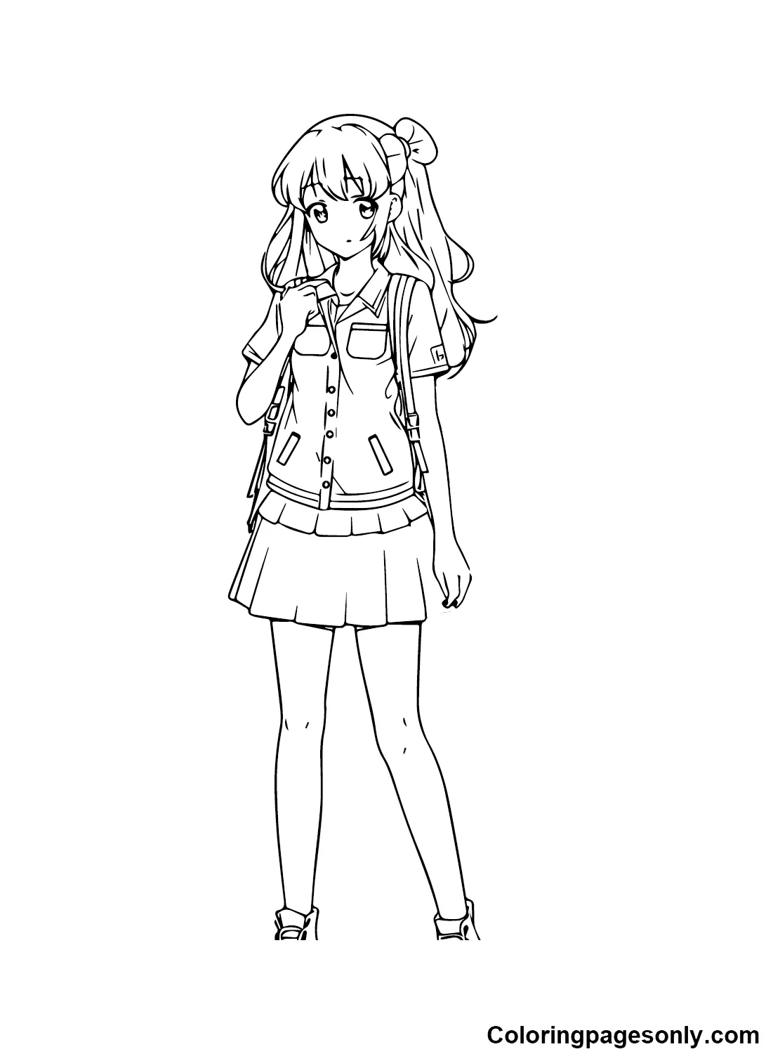 Anime Girl Coloring Pages