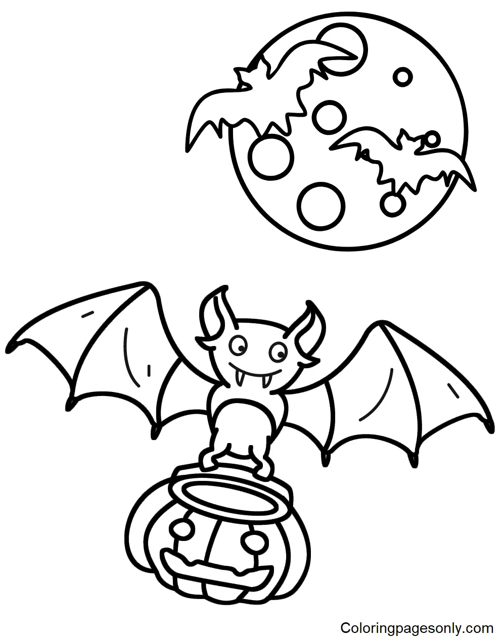 Bat Coloring Pages