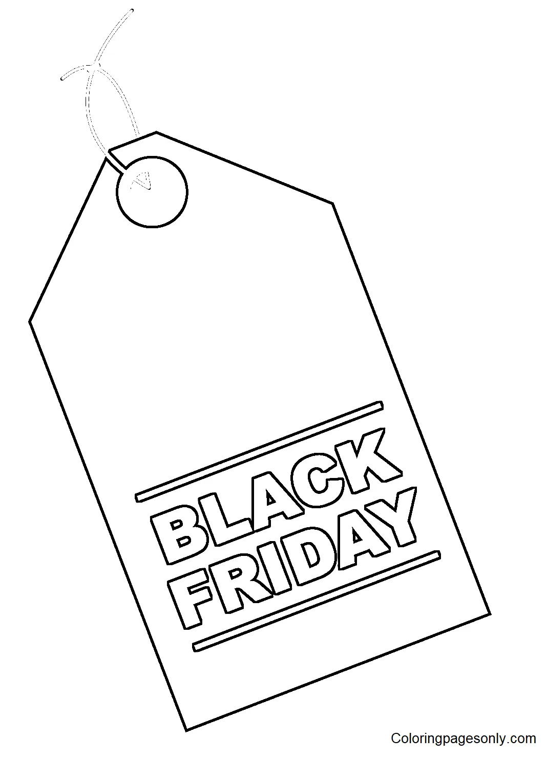 Black Friday Ausmalbilder 1