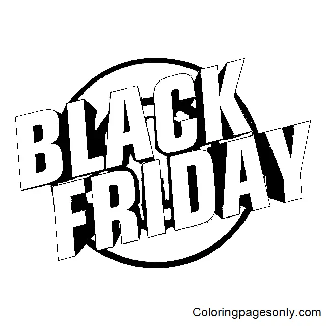 Black Friday Ausmalbilder 17