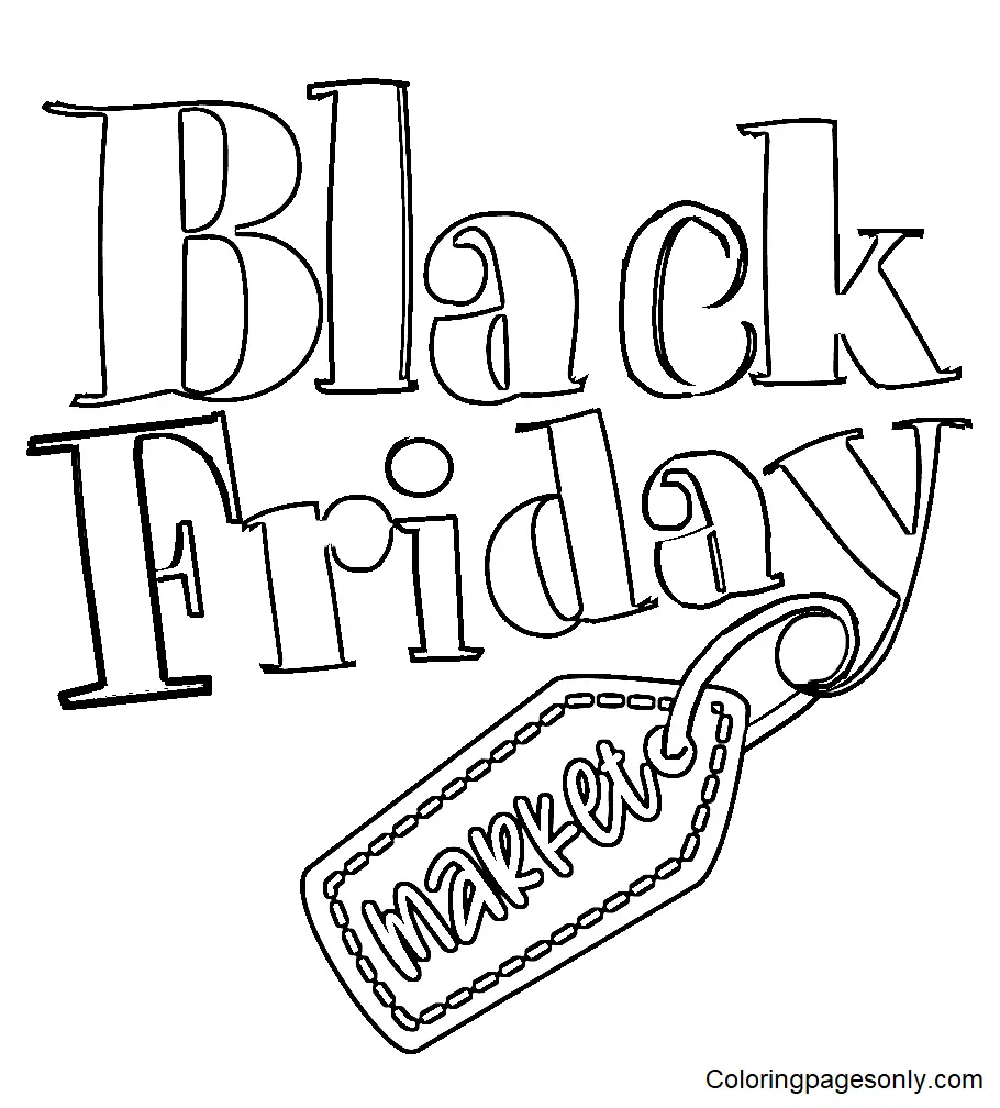 Black Friday Ausmalbilder 2