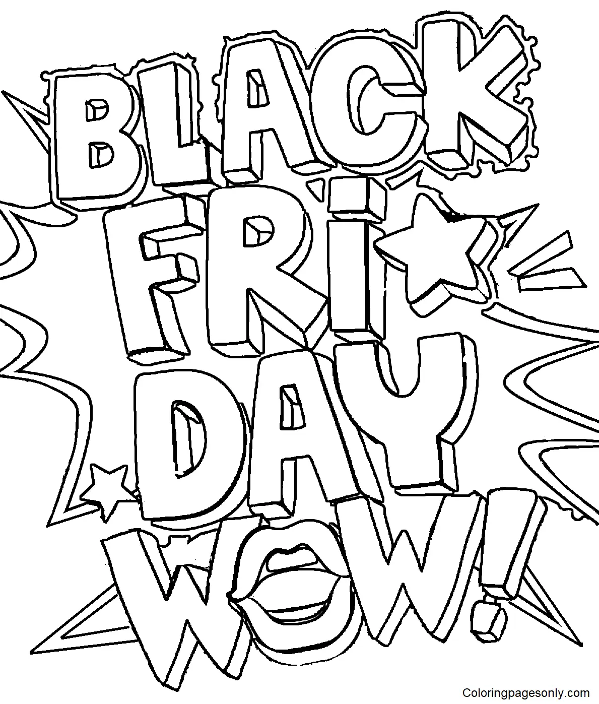 Black Friday Ausmalbilder 5