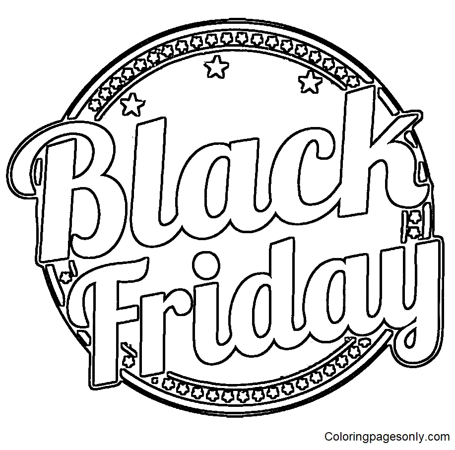 Black Friday Ausmalbilder 8