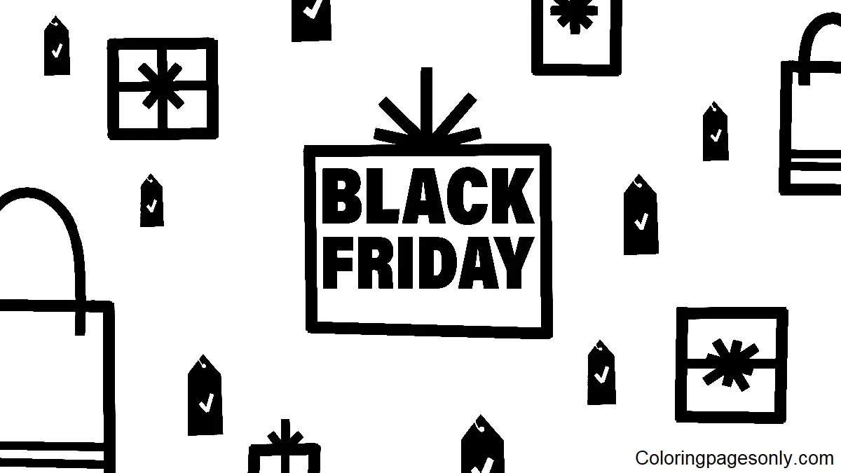 Black Friday Ausmalbilder 9