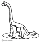 Brachiosaurus Ausmalbilder 22