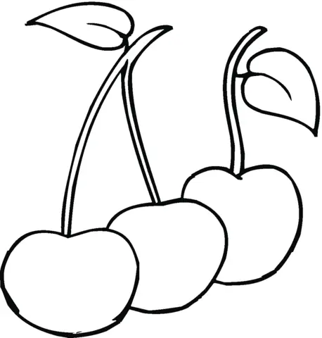 Kirsche Ausmalbilder 1