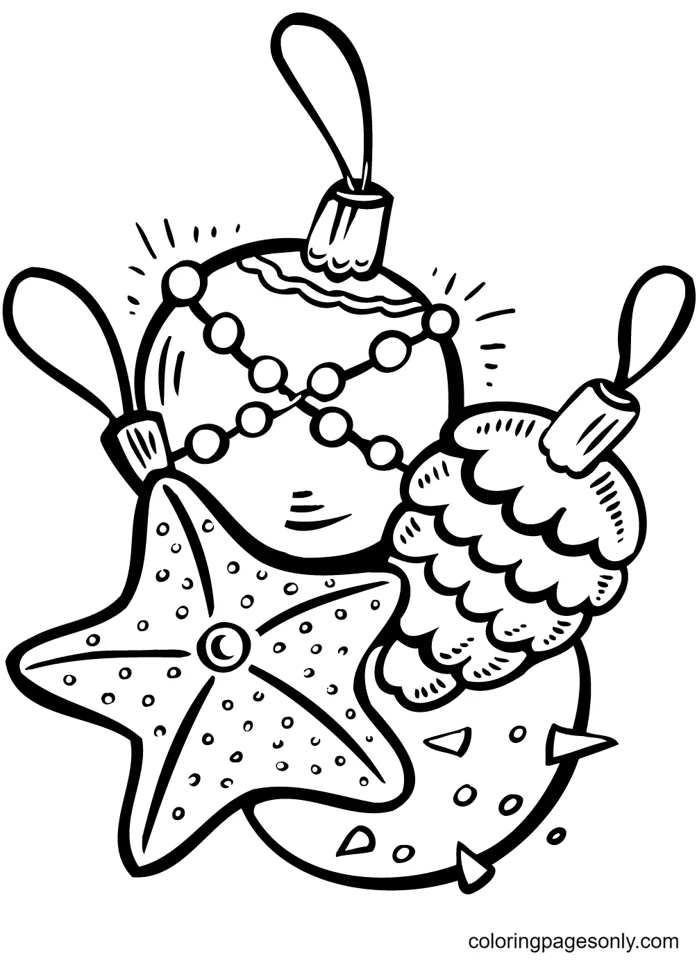 Christmas Ornaments Coloring Pages 7