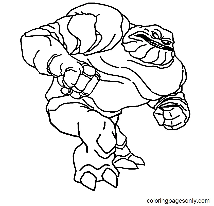 Clayface Ausmalbilder 6