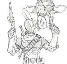 Deadpool Para Colorear 79