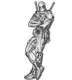 Deadpool Para Colorear 80