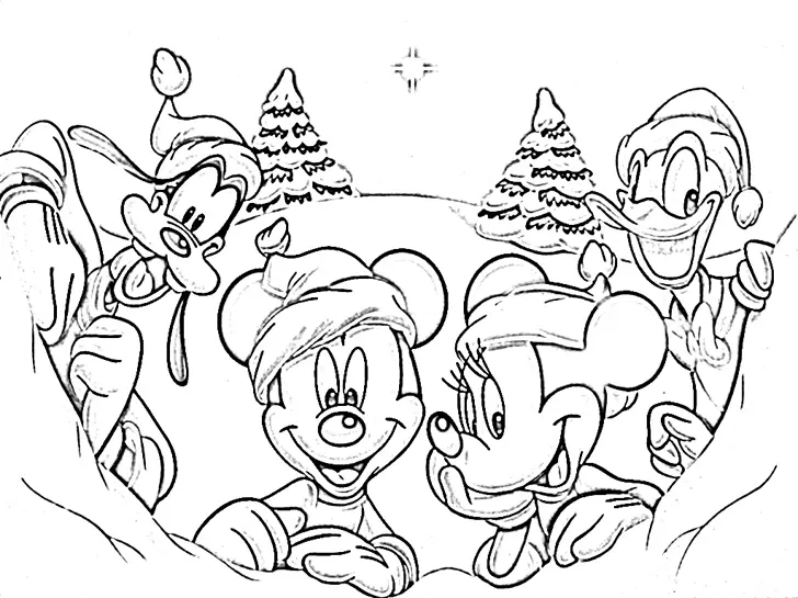 Navidad Disney Para Colorear 40