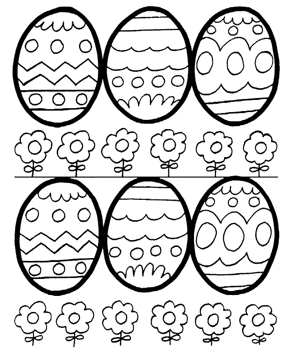 Easter Eggs Coloring Pages 116