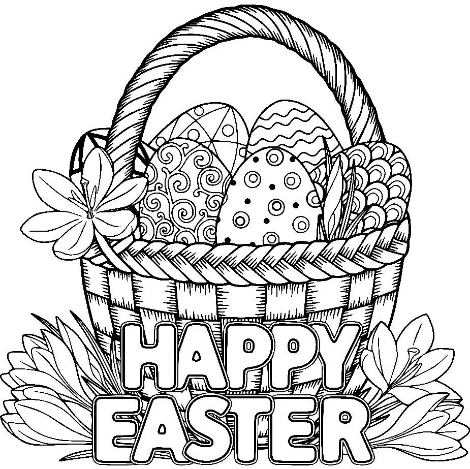 Easter Eggs Coloring Pages 122
