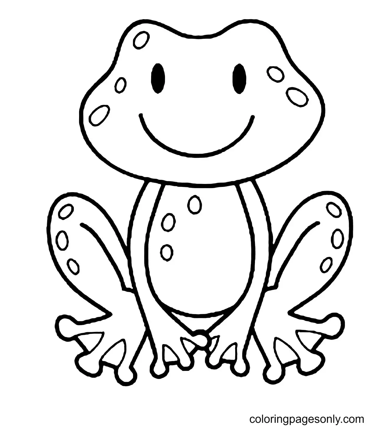 Desenhos de Sapo Para Colorir 12