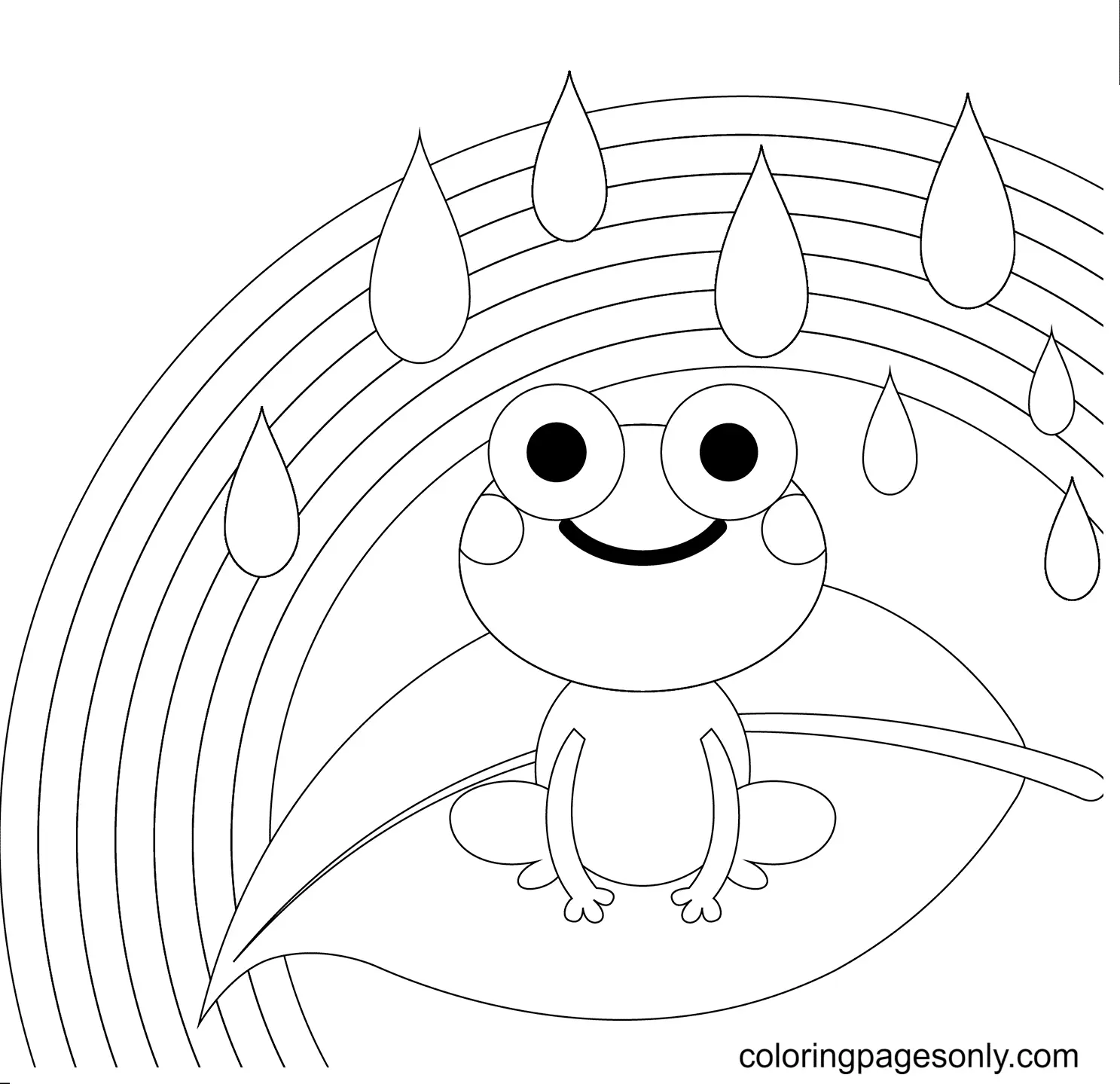 Desenhos de Sapo Para Colorir 43