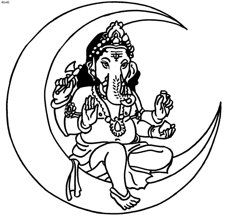 Ganesha Ausmalbilder 6