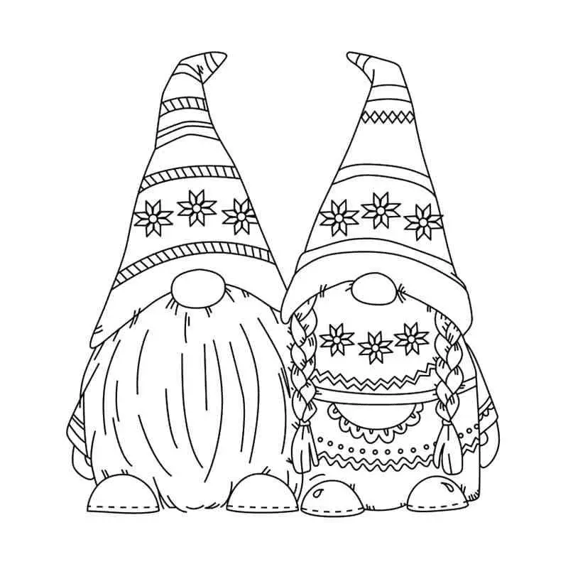 Gnome Coloring Pages 8