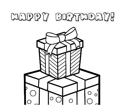 Happy Birthday Coloring Pages 26