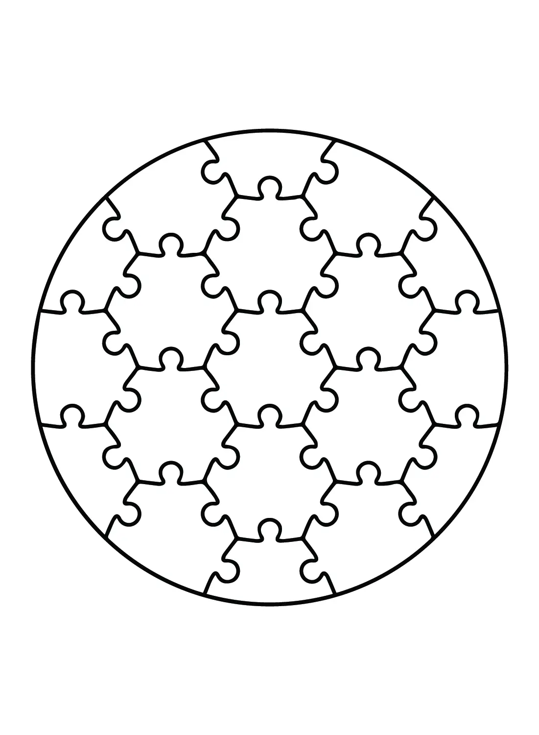 Desenhos de Quebra-Cabecas Para Colorir 14