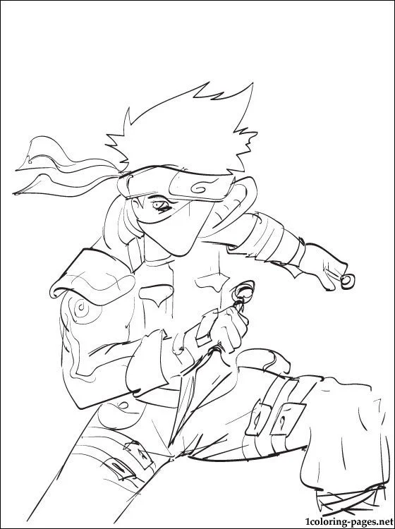 Kakashi Coloring Pages 21