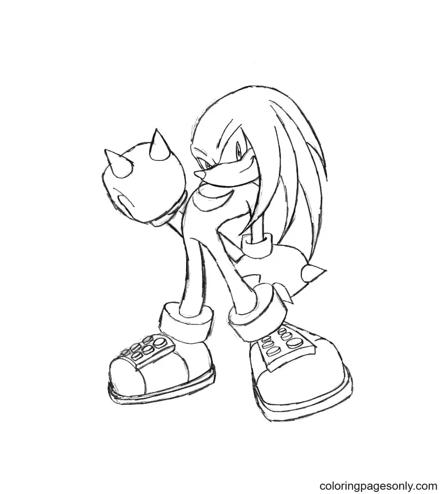 Knuckles Ausmalbilder 40