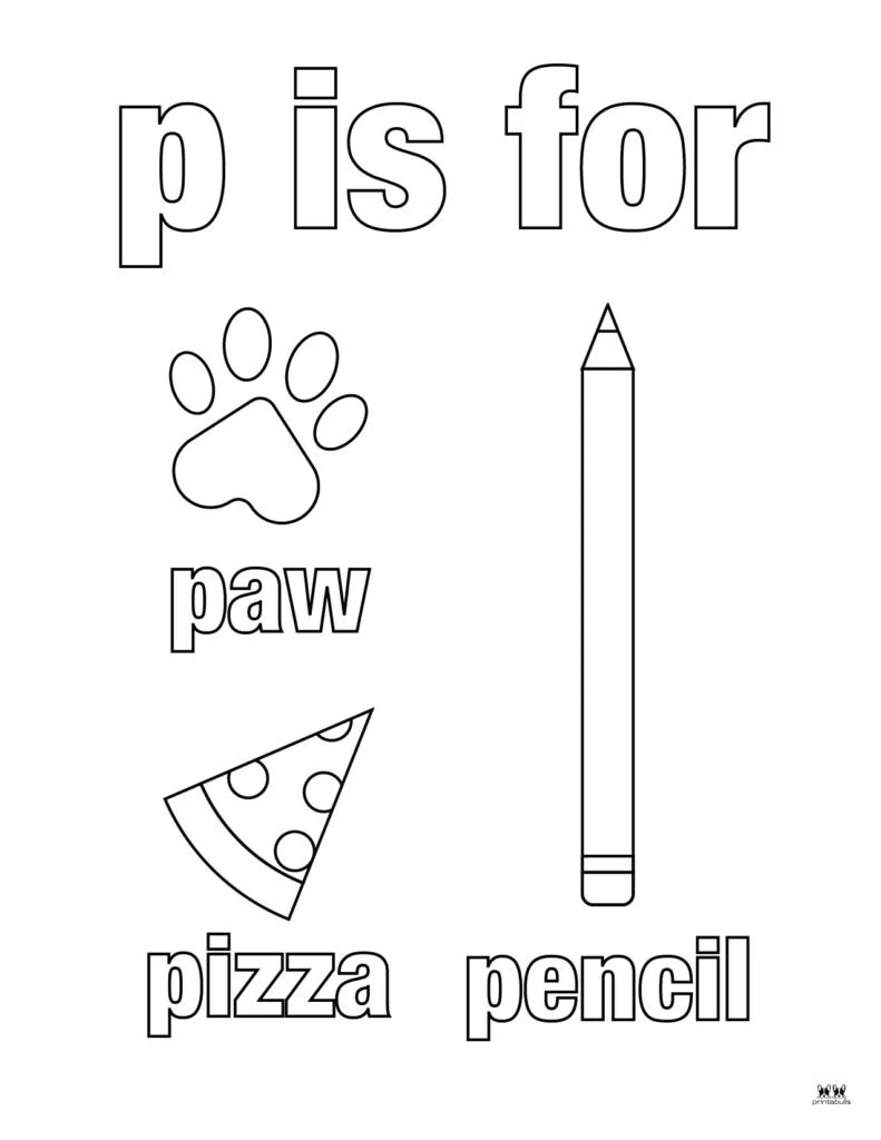 Letra Ppara Colorear 27