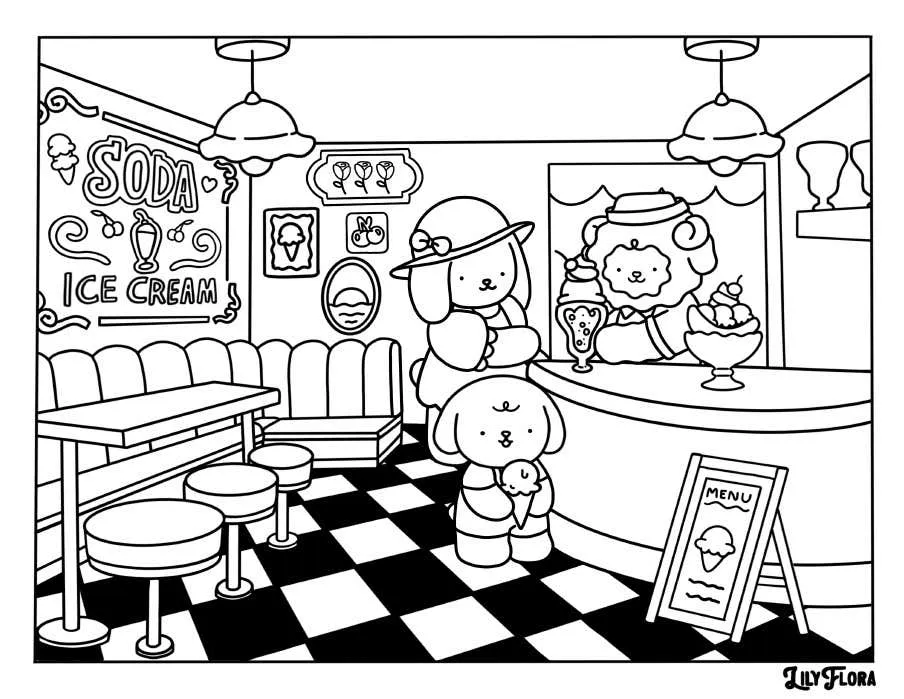 Lily Flora Para Colorir 9