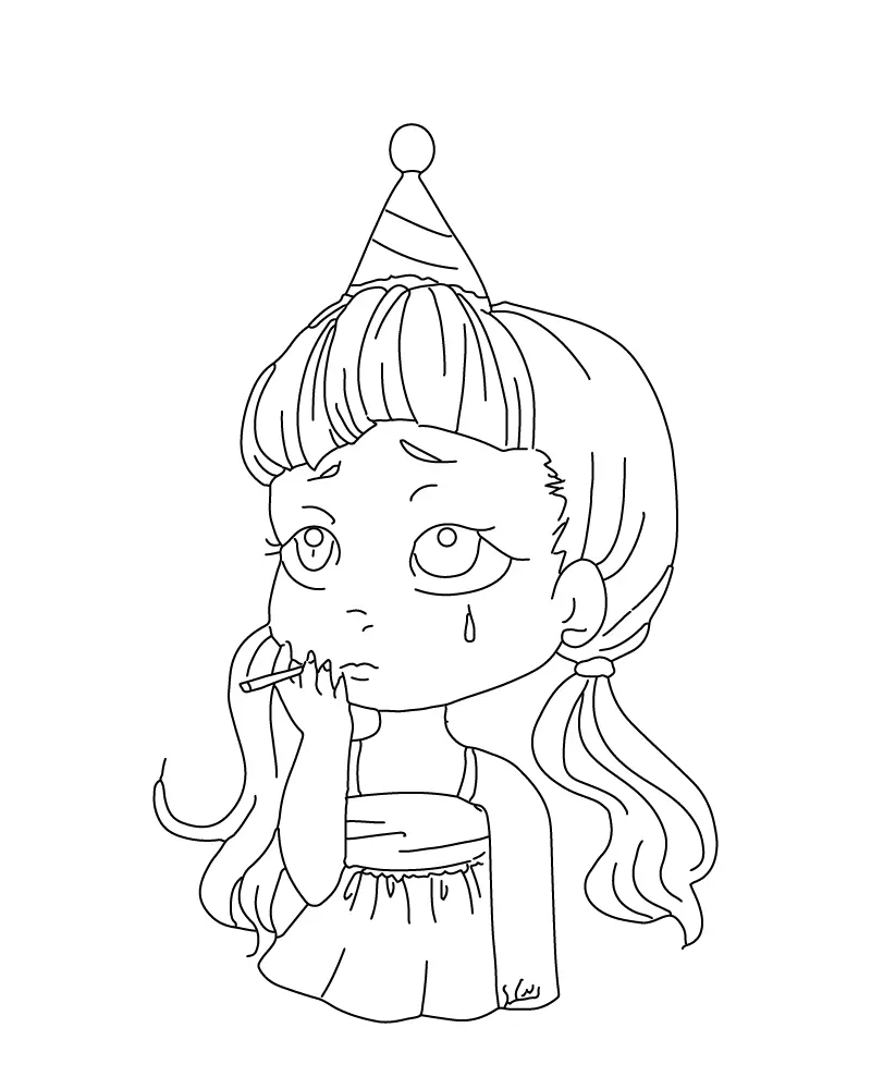 Melanie Martinez Para Colorir 10