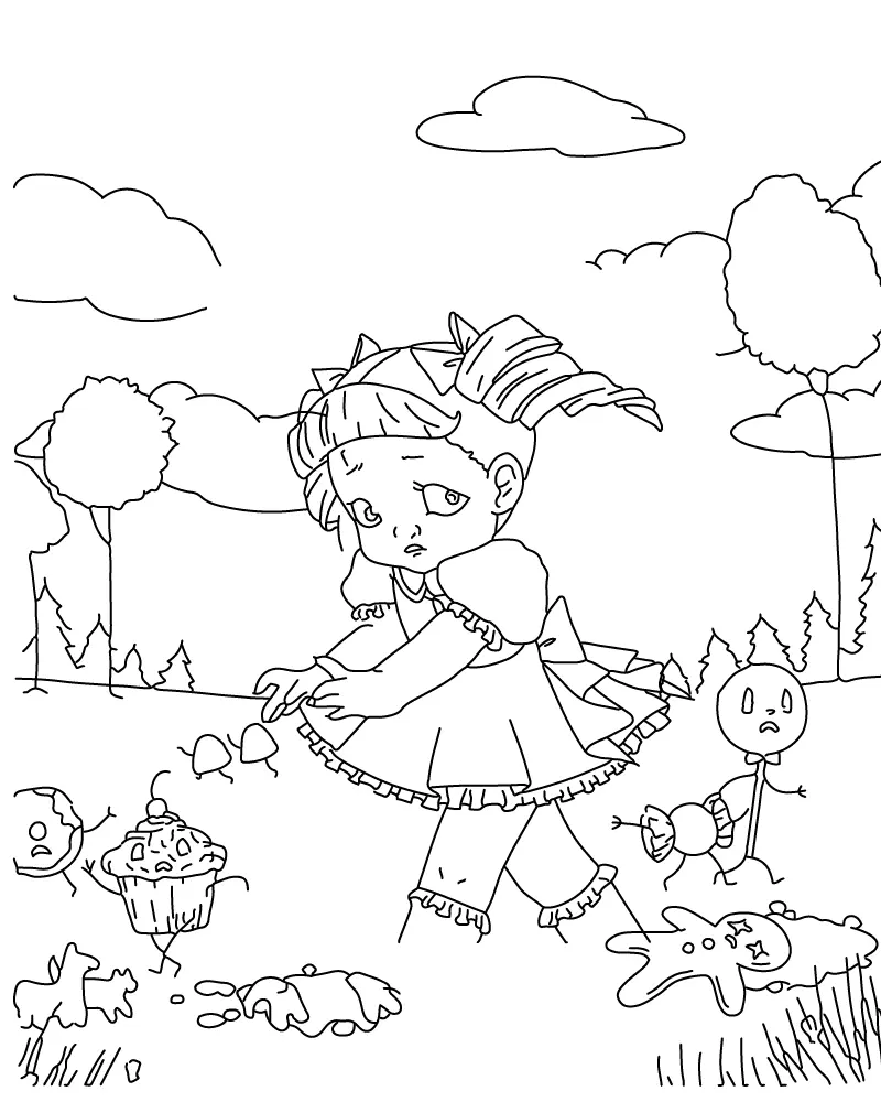 Melanie Martinez Para Colorir 13