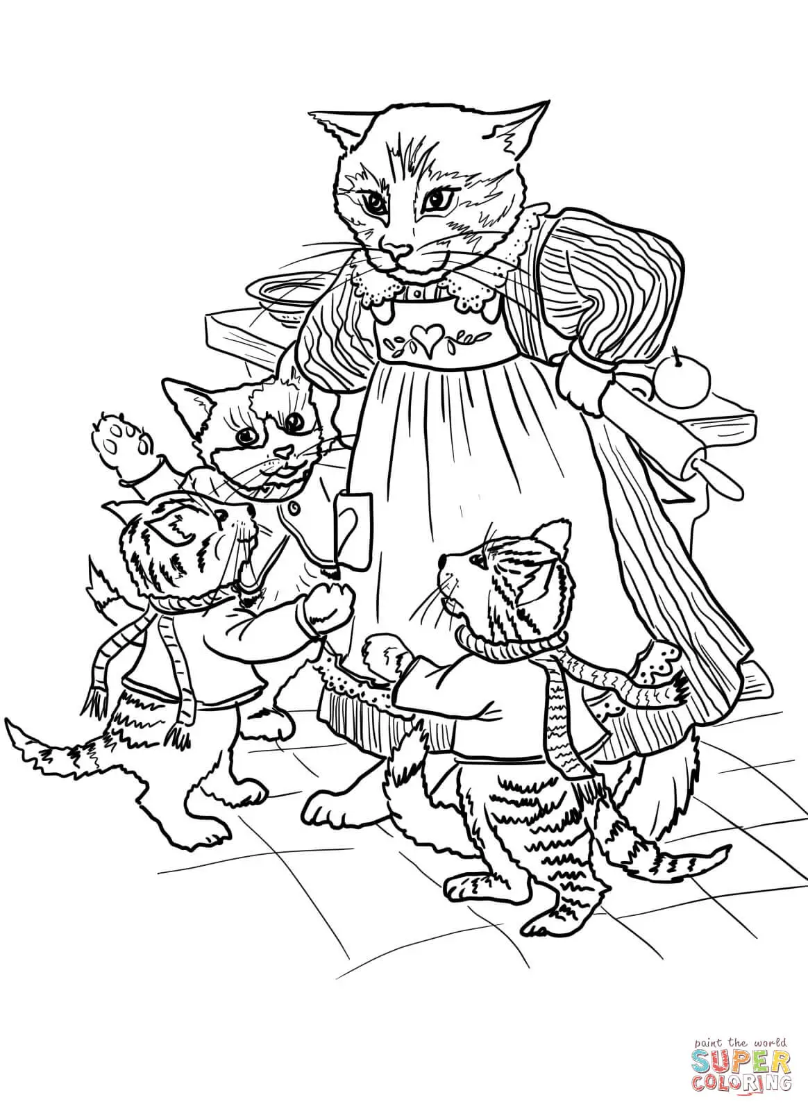 Rimas Infantiles de Mama Ganso Para Colorear 43