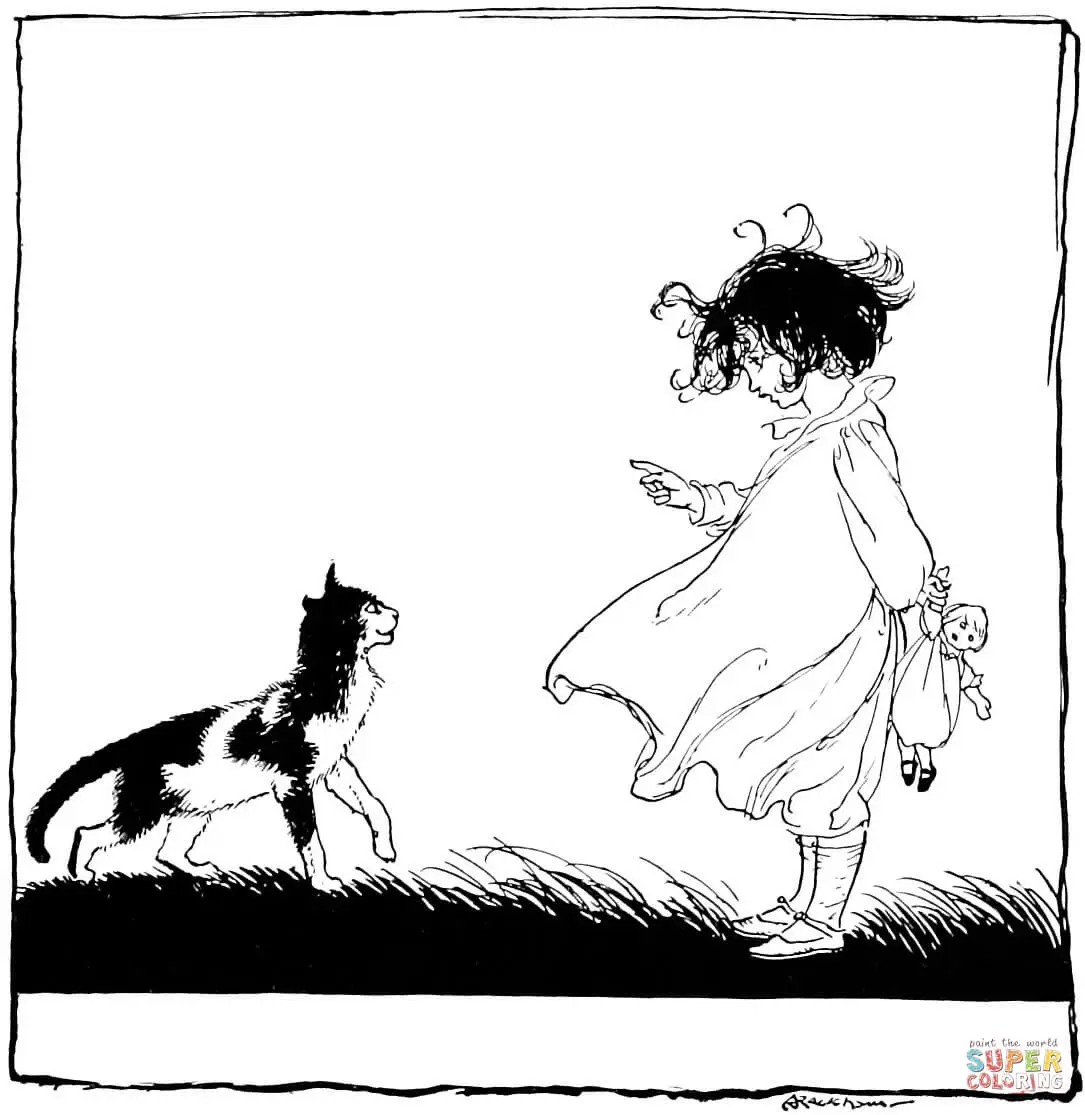 Rimas Infantiles de Mama Ganso Para Colorear 9