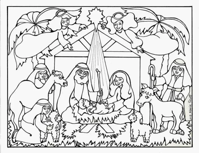 Ausmalbilder zur Geburt Jesu 10