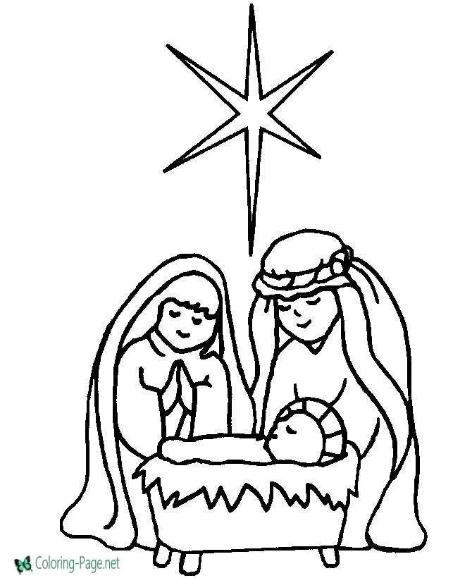 Ausmalbilder zur Geburt Jesu 18