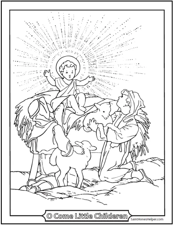 Ausmalbilder zur Geburt Jesu 21