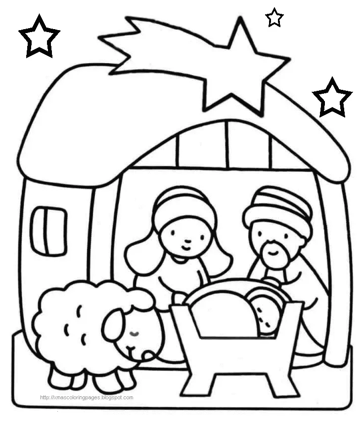 Ausmalbilder zur Geburt Jesu 23