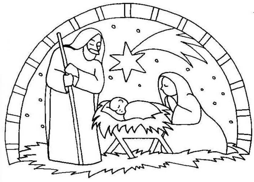 Ausmalbilder zur Geburt Jesu 24