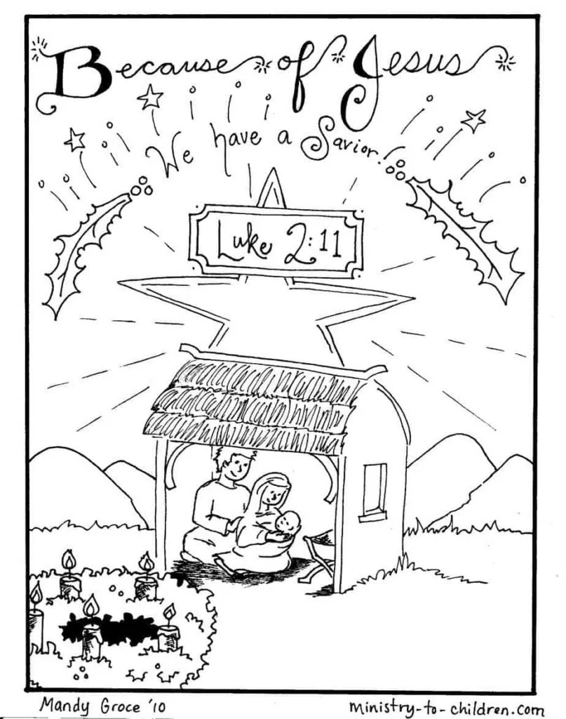 Ausmalbilder zur Geburt Jesu 25