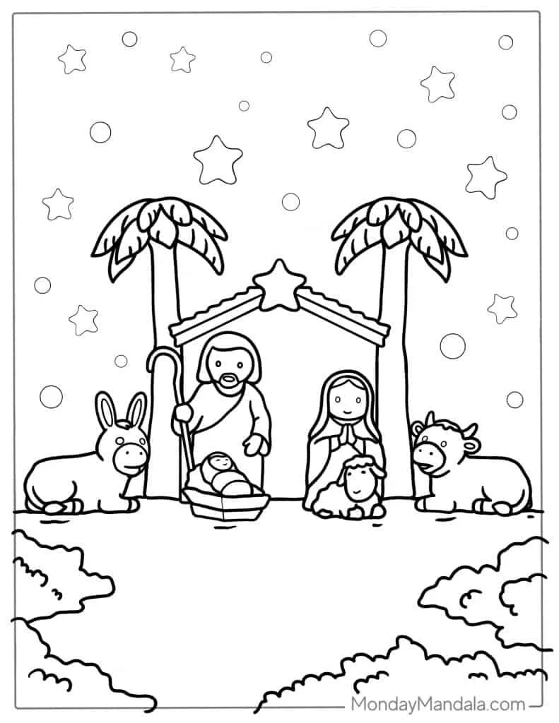 Ausmalbilder zur Geburt Jesu 5