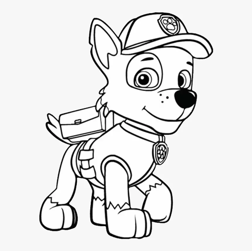 Desenhos de Natal Da Patrulha Canina Para Colorir 20