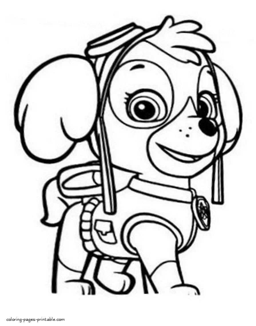 Desenhos de Natal Da Patrulha Canina Para Colorir 21