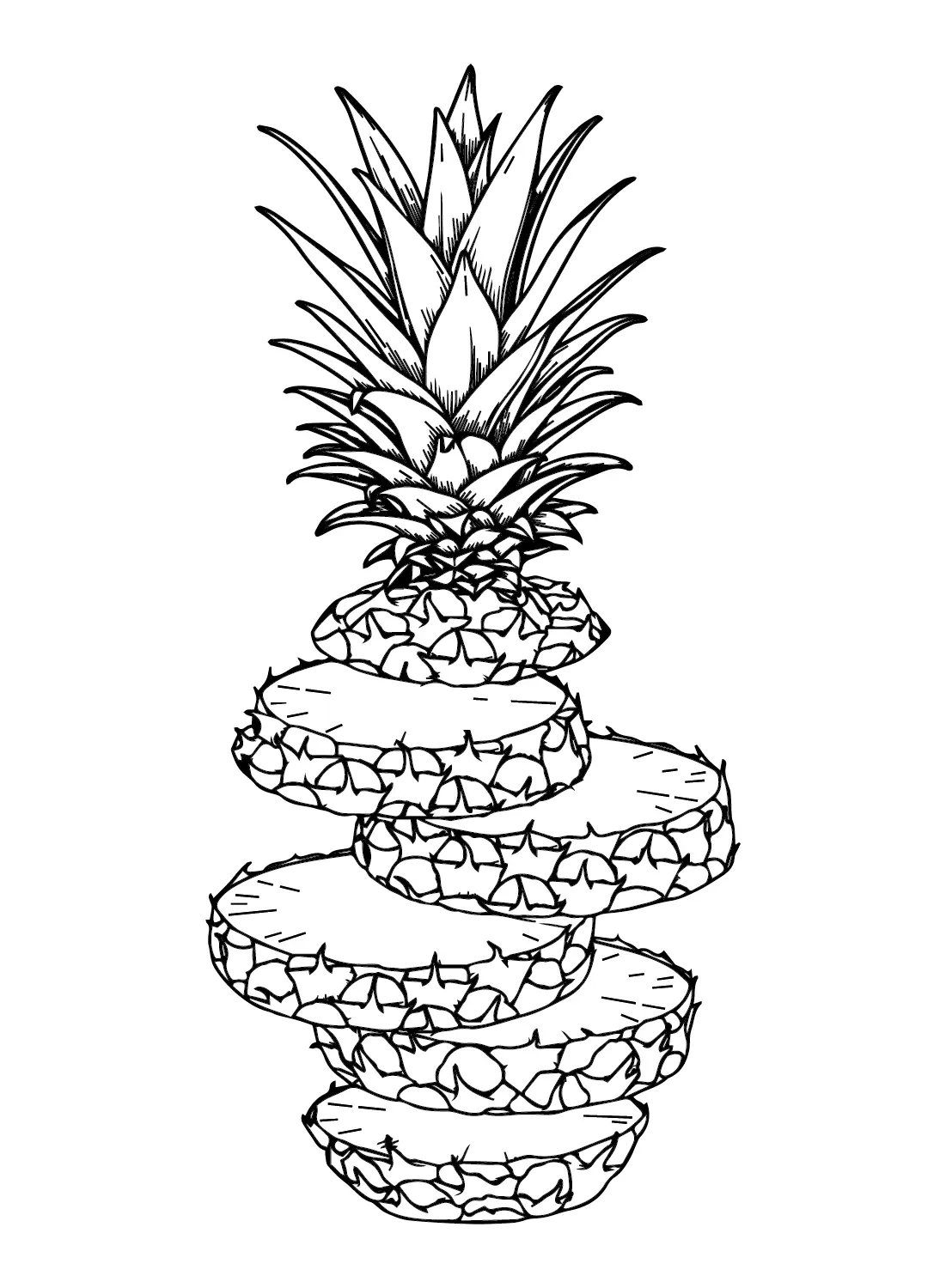 Ananas Ausmalbilder 56