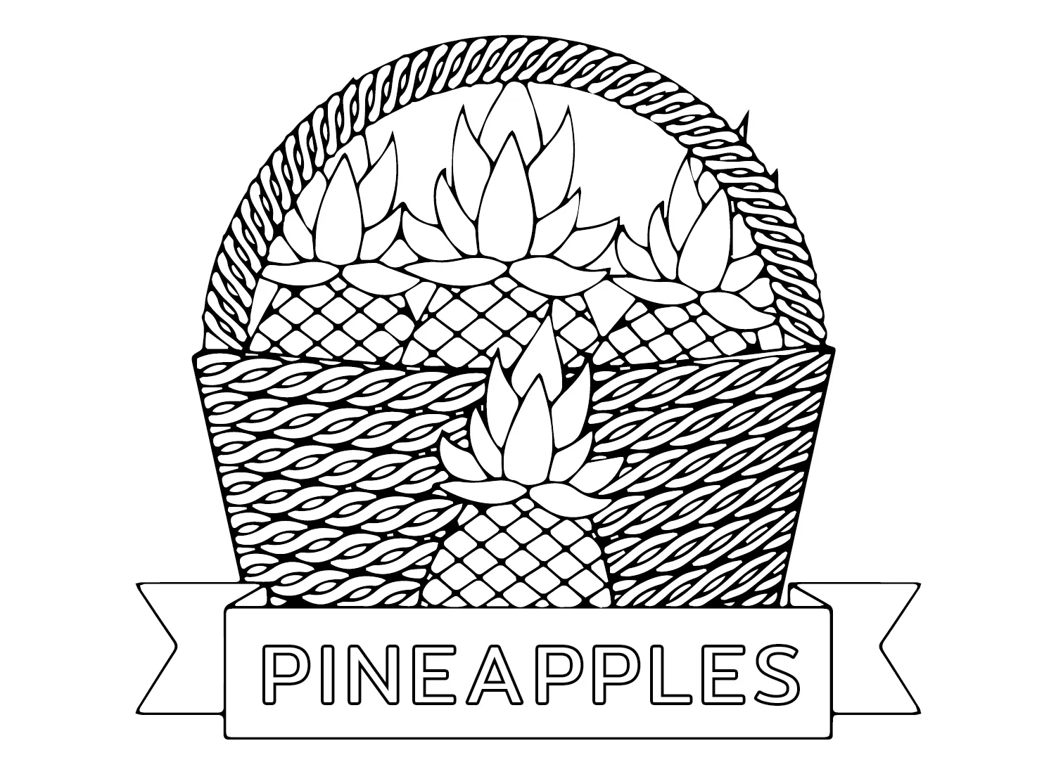 Ananas Ausmalbilder 57