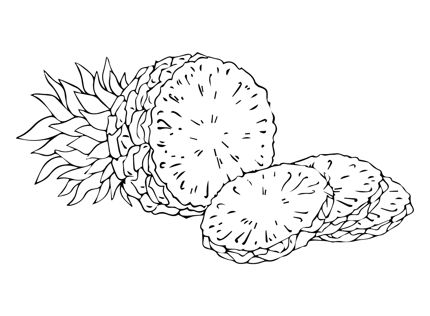 Ananas Ausmalbilder 70