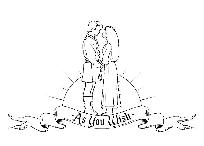 Princess Bride Coloring Pages 4