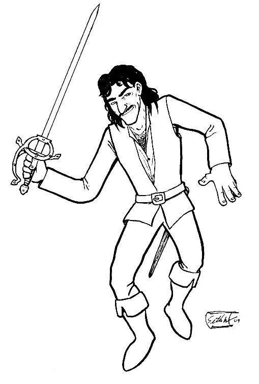 Princess Bride Coloring Pages 9