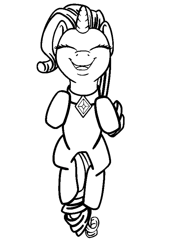 Rarity Coloring Pages 45