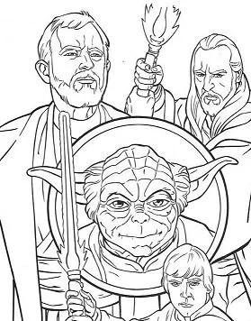 Star Wars Characters Coloring Pages 200