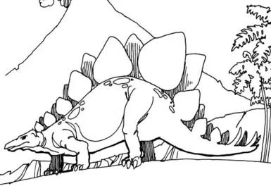 Ausmalbilder Stegosaurus 10