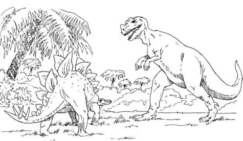 Ausmalbilder Stegosaurus 13